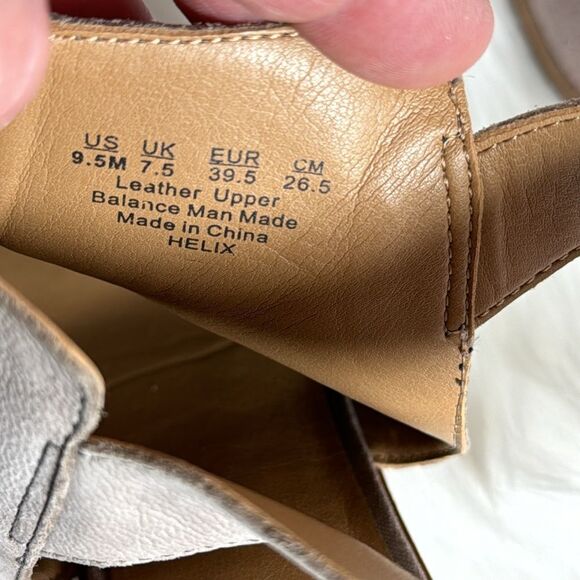 Franco Sarto Helix Slingback Peep Toe Stack Heel Sandals Sz 9.5 - Picture 6 of 7